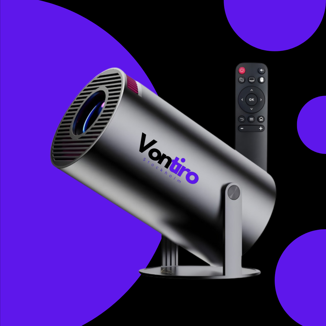 VonTiro Stockholm - Superior home projector featuring a minimalist design and robust features, perfect for Scandinavian-inspired interiors