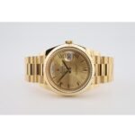 Rolex Day-Date 40 Yellow Gold Champagne Roman Dial & Fluted Bezel President Bracelet 228238 - - Image 4