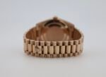 Rolex Day-Date 40 Rose Gold Olive Green Roman Dial & Fluted Bezel President Bracelet 228235 - - Image 9