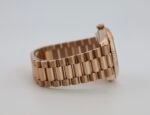 Rolex Day-Date 40 Rose Gold Olive Green Roman Dial & Fluted Bezel President Bracelet 228235 - - Image 5