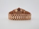 Rolex Day-Date 36 mm President Rose Gold Green Aventurine Diamond Dial Fluted Bezel - 128235 - Image 9