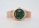 Rolex Day-Date 36 mm President Rose Gold Green Aventurine Diamond Dial Fluted Bezel - 128235 - Image 4