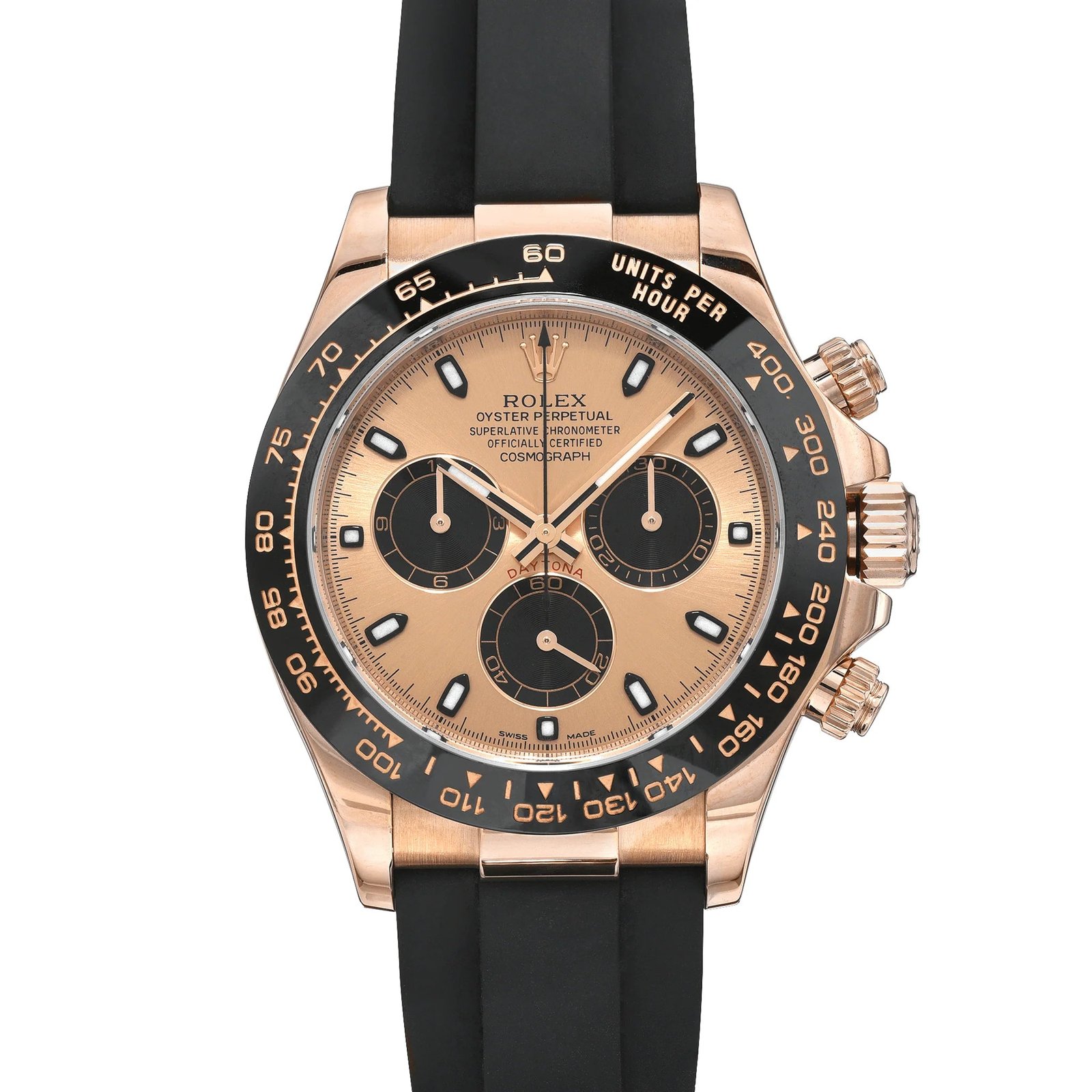 116515LN-ChampagneDial-1.jpg Rolex Daytona 116515LN – Everose Gold Champagne Dial Chronograph - Image 1