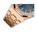 37mm 18k Rose Gold Diamond Bezel Blue Dial Automatic - Image 3