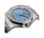 37mm Stainless Steel Diamond Bezel Light Ice Blue Dial Automatic - Image 2