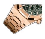 41mm Chronograph 18k Rose Gold Green Dial On Bracelet - Image 3