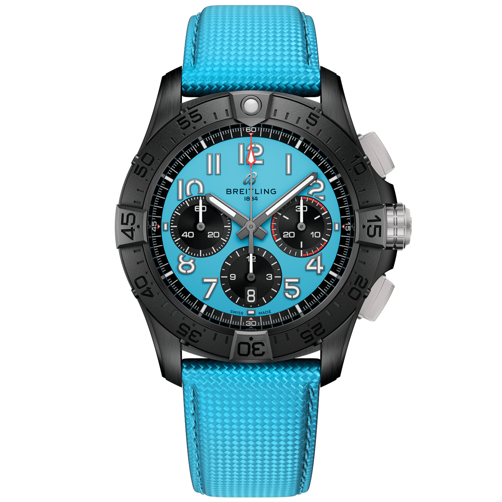 Avenger_Avenger42_SB0146101L1X1_CeramicCarbonLeather_Soldier-scaled-1.png Avenger B01 Chronograph 42 Night Mission SB0146101L1X1 - Image 1