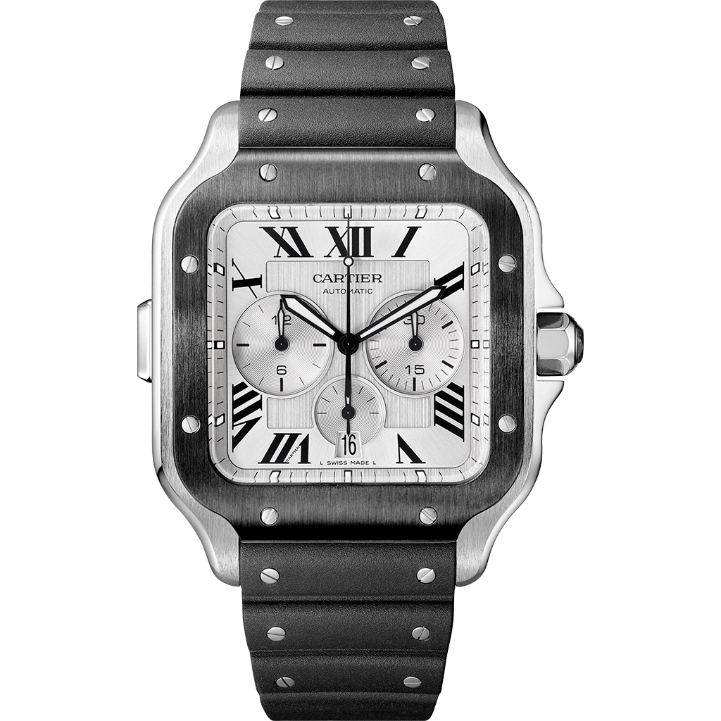 CRWSSA0017_0.png Santos de Cartier Chronograph watch CRWSSA0017 - Image 1