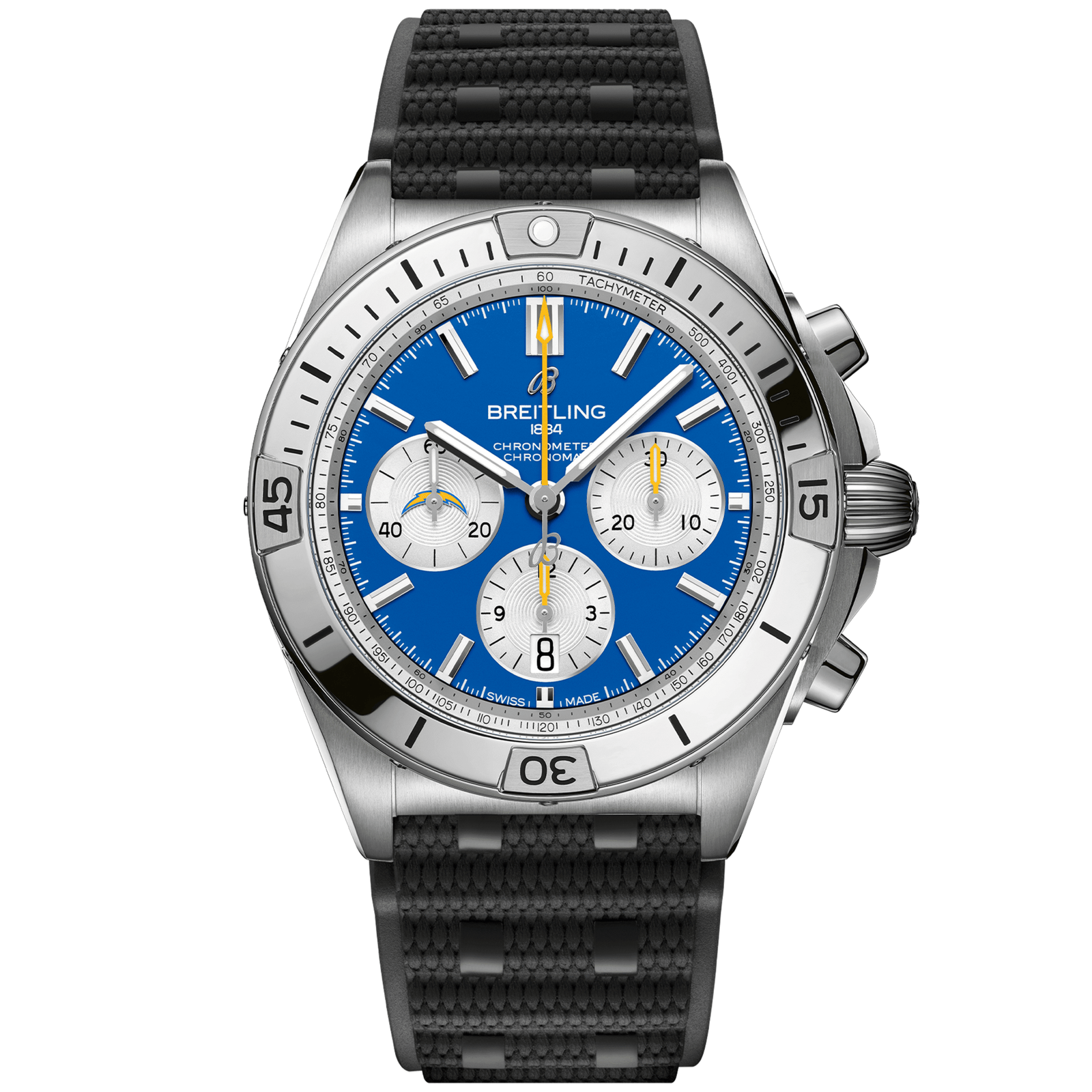 Chronomat_B0142_AB01342B1C8S1_RUBBER_LOS_ANGELES_CHARGERS_DIGITAL-scaled-1.png Chronomat B01 42 NFL Los Angeles Chargers Edition AB01342B1C8S1 - Image 1