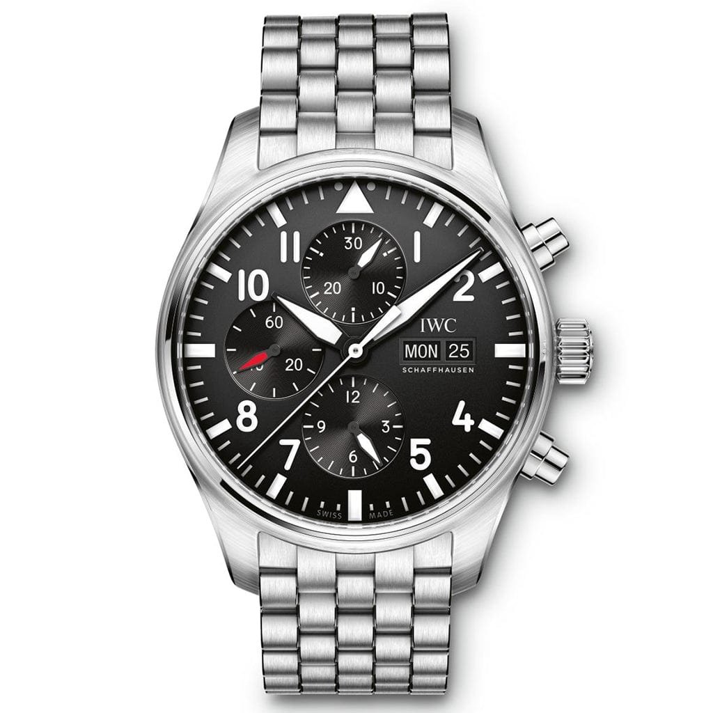 Front_bfa1278f-5c2b-46fb-a76d-4e5235a3a8da.jpg IWC Pilot's Watch Chronograph IW377710 - Image 1