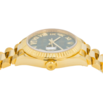 Rolex Ladies 31mm 18K Yellow Gold Datejust 278278 with Green Roman Diamond Dial and President Bracelet - Image 3