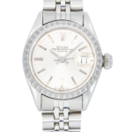 Rolex Oyster Perpetual Date 76094 Silver Dial 26 mm Ladies Watch - Image 2