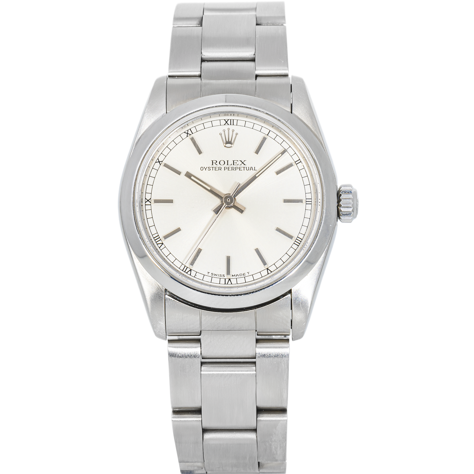 IMG_8157.png Rolex Oyster Perpetual 67489 with Silver Dial and Oyster Bracelet - Image 1