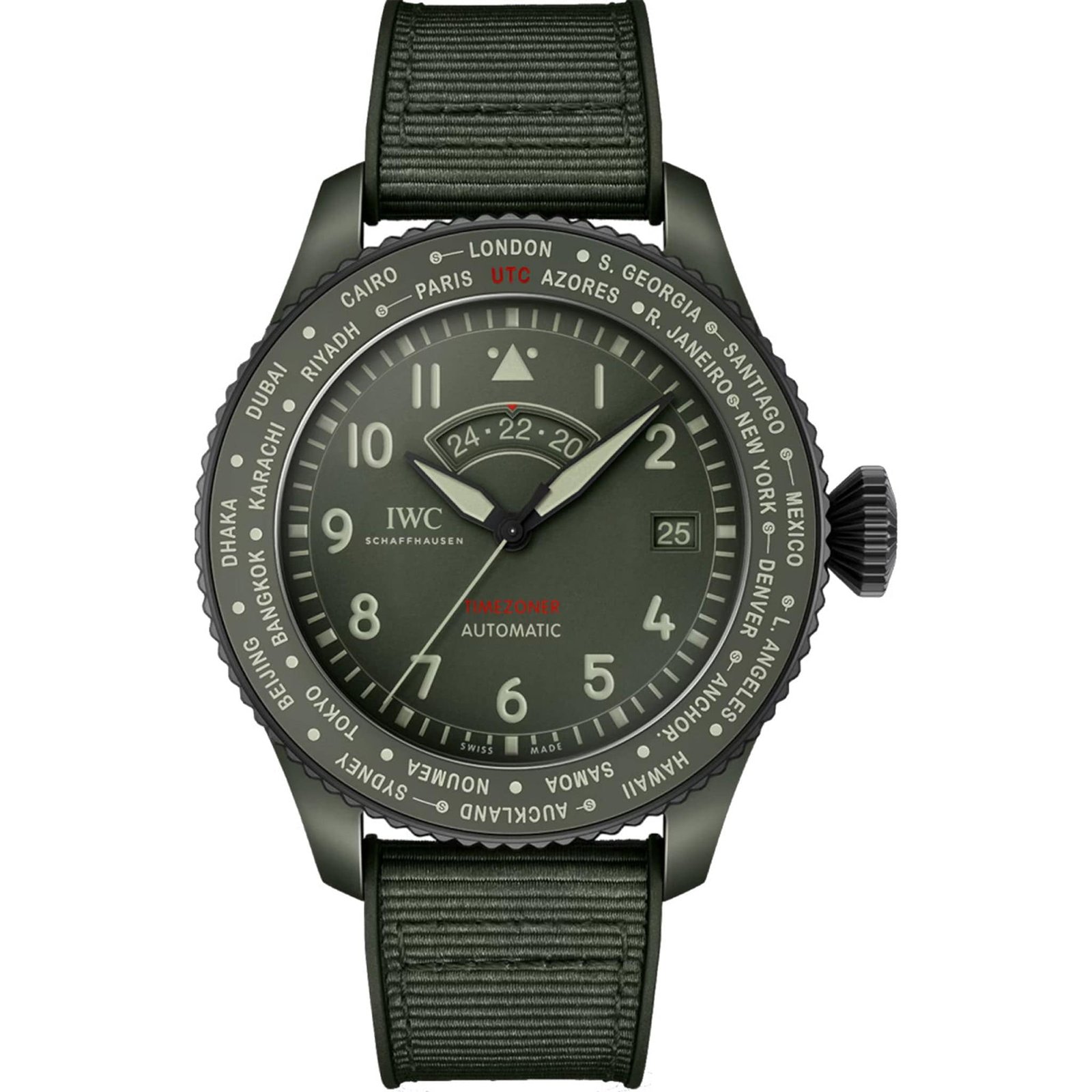IW395601.jpg Pilot’s Watch Timezoner Top Gun Woodland IW395601 - Image 1
