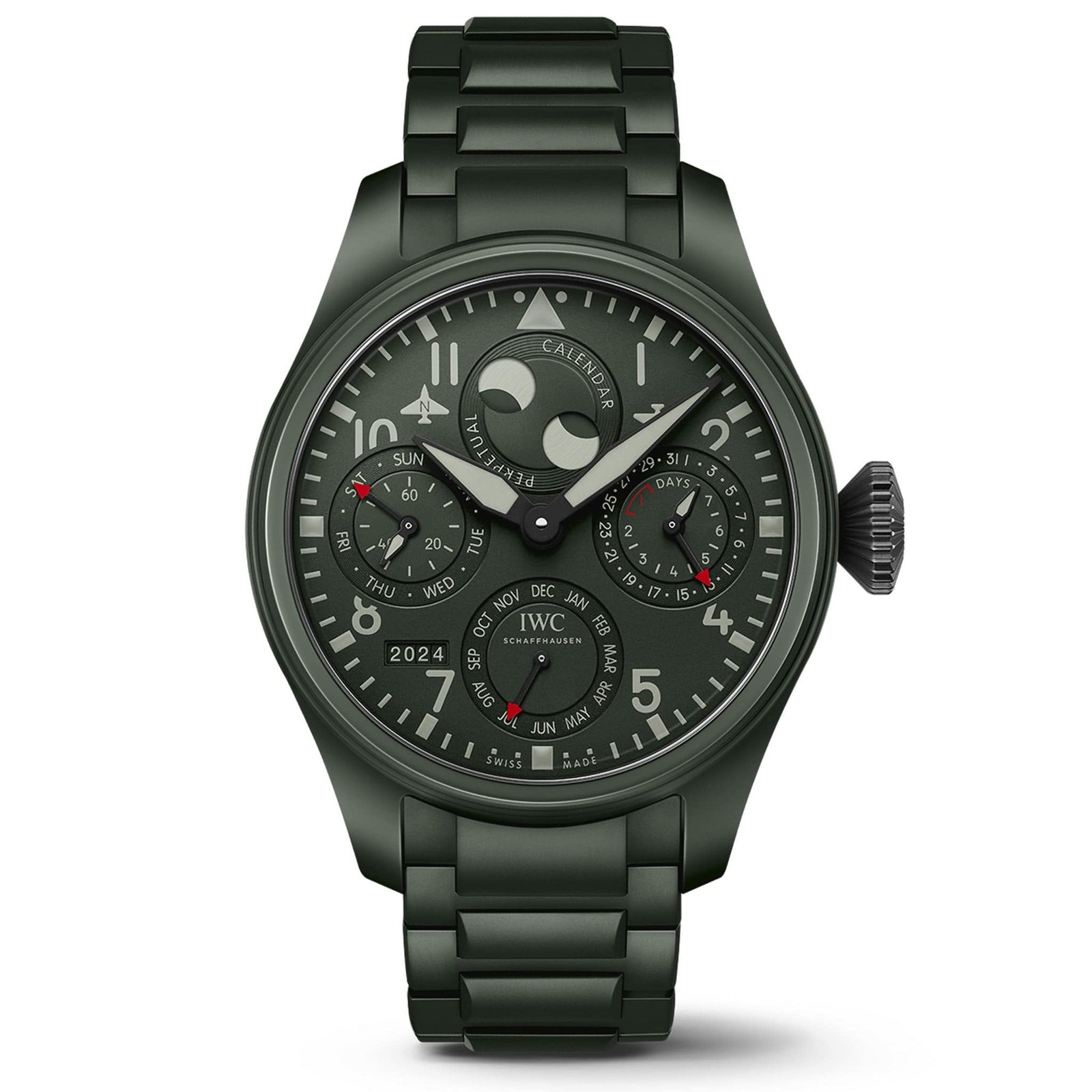 IW503101.jpg Big Pilot’s Watch Perpetual Calendar Top Gun Woodland IW503101 - Image 1
