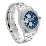Breitling Aeromarine Super Avenger A13371 Blue Dial Steel Mens Watch - Image 6