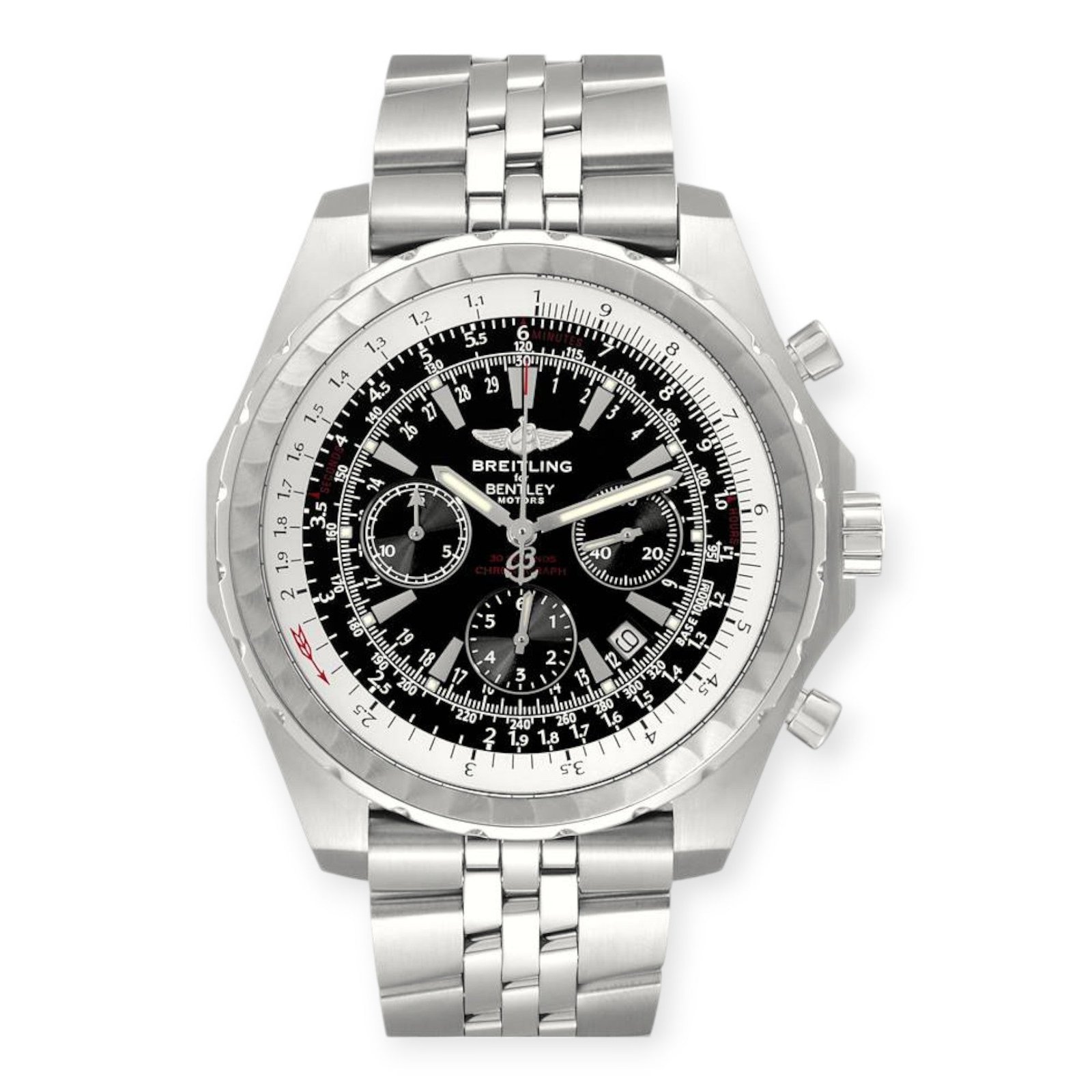 Pre-Owned-Breitling-Bentley-Motors-T-A25363-Black-Dial-Chronograph-Mens-Watch-JD-Watches-NY.jpg Breitling Bentley Motors T A25363 Black Dial Chronograph Mens Watch - Image 1