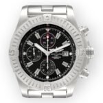 Breitling Super Avenger A13370 Black Dial Chronograph Steel Mens Watch - Image 2