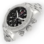 Breitling Super Avenger A13370 Black Dial Chronograph Steel Mens Watch - Image 3