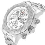 Breitling Super Avenger A13370 White Dial Chronograph Steel Mens Watch - Image 5