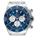 Breitling Super Chronomat B01 AB0136 Blue Dial Steel Mens Watch - Image 2