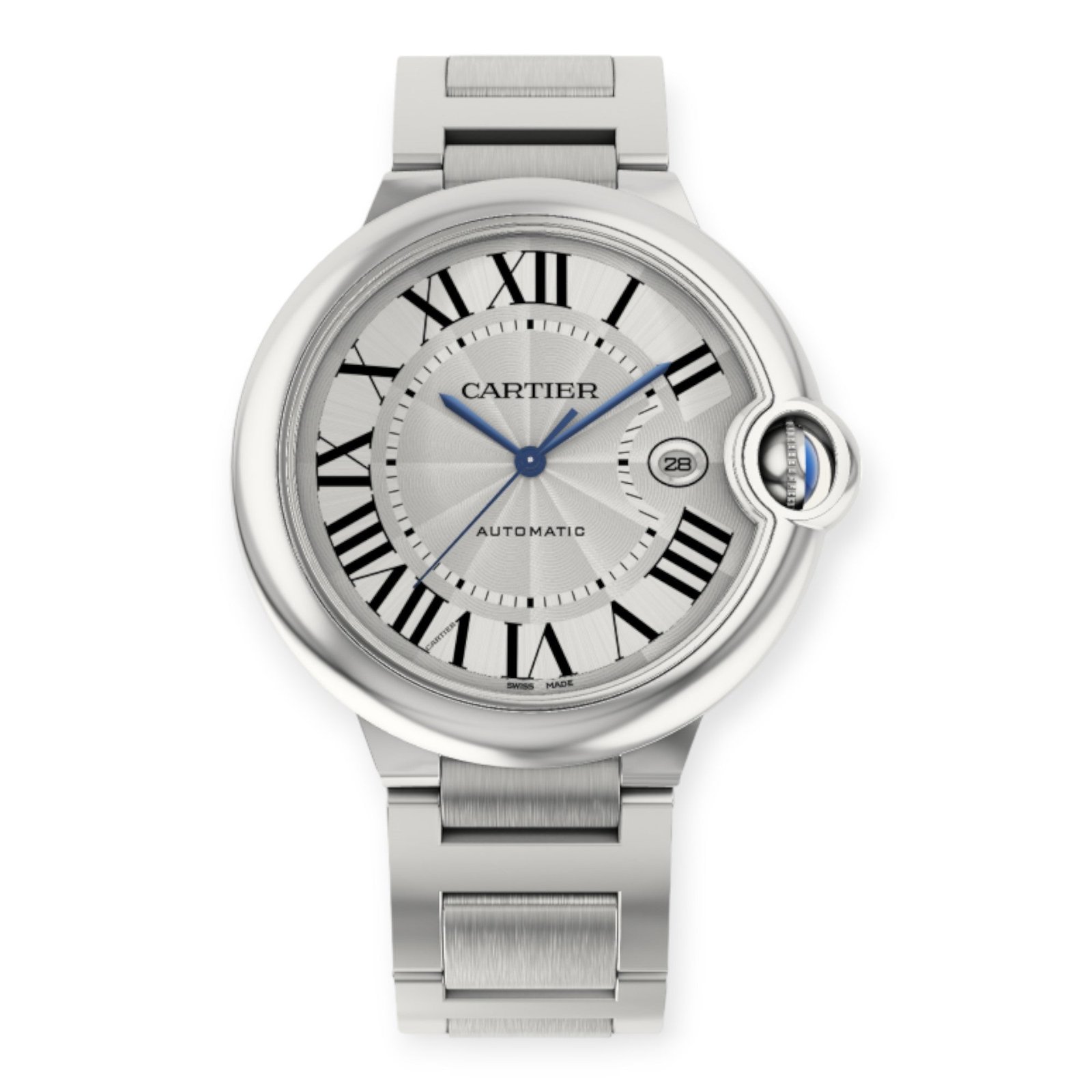 Pre-Owned-Cartier-Ballon-Bleu-WSBB0049-Silver-Dial-42mm-JD-Watches-NY.jpg Cartier Ballon Bleu WSBB0049 Silver Dial 42mm - Image 1
