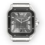 Cartier Santos Steel ADLC WSSA0037 Grey Dial Mens Watch - Image 2