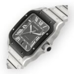 Cartier Santos Steel ADLC WSSA0037 Grey Dial Mens Watch - Image 3