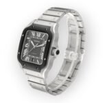 Cartier Santos Steel ADLC WSSA0037 Grey Dial Mens Watch - Image 4
