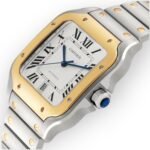 Cartier Santos de Cartier W2SA0009 39.8mm Silvered Opaline Dial With Yellow Gold Bezel - Image 2