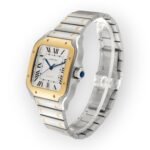 Cartier Santos de Cartier W2SA0009 39.8mm Silvered Opaline Dial With Yellow Gold Bezel - Image 4
