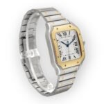 Cartier Santos de Cartier W2SA0009 39.8mm Silvered Opaline Dial With Yellow Gold Bezel - Image 5