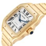 Cartier Santos de Cartier WGSA0029 39.8mm Silvered Opaline Dial With Yellow Gold Bracelet - Image 2