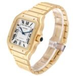 Cartier Santos de Cartier WGSA0029 39.8mm Silvered Opaline Dial With Yellow Gold Bracelet - Image 4