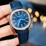 Patek Philippe Aquanaut 5168G 42.2MM Blue Dial With Blue Composite Strap - Image 4