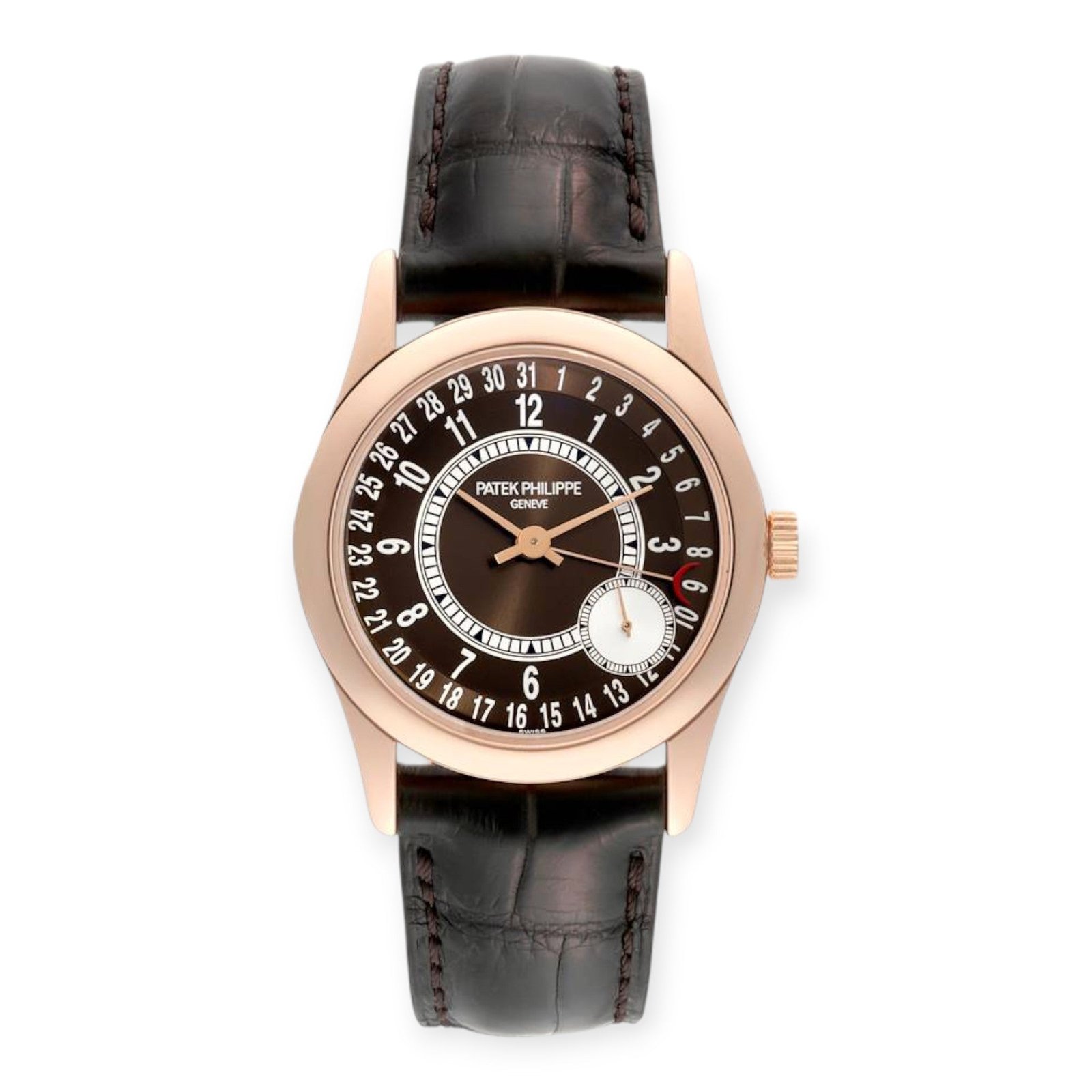Pre-Owned-Patek-Philippe-Calatrava-6000R-Rose-Gold-Brown-Dial-Mens-Watch-JD-Watches-NY.jpg Patek Philippe Calatrava 6000R Rose Gold Brown Dial Mens Watch - Image 1