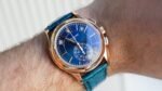 Patek Philippe Complications 5905R-010 – Rose Gold with Blue Sunray Dial & Alligator Strap - Image 8