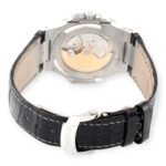 Patek Philippe Nautilus 18K White Gold Black Strap Mens Watch 5711 - Image 6