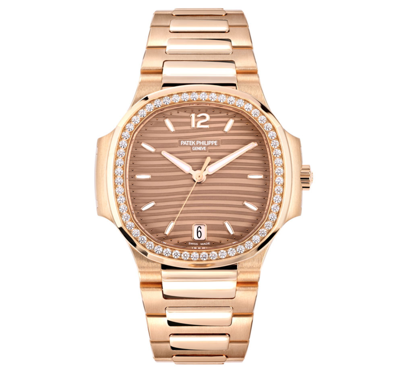 Pre-Owned-Patek-Philippe-Nautilus-71181200R-010-35mm-Rose-Gold-Brown-Dial-Factory-Diamond-Bezel-JD-Watches-NY.png Patek Philippe Nautilus 7118/1200R-010 – 35mm Rose Gold – Brown Dial – Factory Diamond Bezel - Image 1
