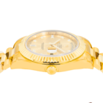 Rolex 18K Yellow Gold Day Date II with Champagne Baguette and Diamond - Image 3