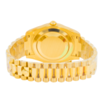 Rolex 18K Yellow Gold Day Date II with Champagne Baguette and Diamond - Image 4