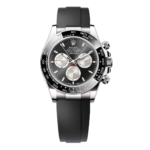 Rolex Cosmograph Daytona – 18k White Gold with Black Dial, Grey Subdials, and Oysterflex Bracelet Ref. 126519LN-0002