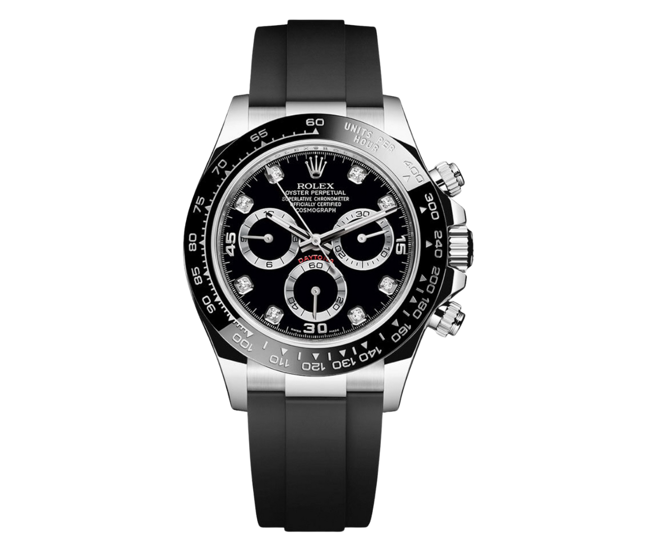 Pre-Owned-Rolex-Cosmograph-Daytona-Pre-Owned-18k-White-Gold-with-Black-Diamond-Dial-and-Oysterflex-Bracelet-Ref_-116519LN-JD-Watches-NY.png Rolex Cosmograph Daytona – Pre-Owned 18k White Gold with Black Diamond Dial and Oysterflex Bracelet Ref. 116519LN - Image 1