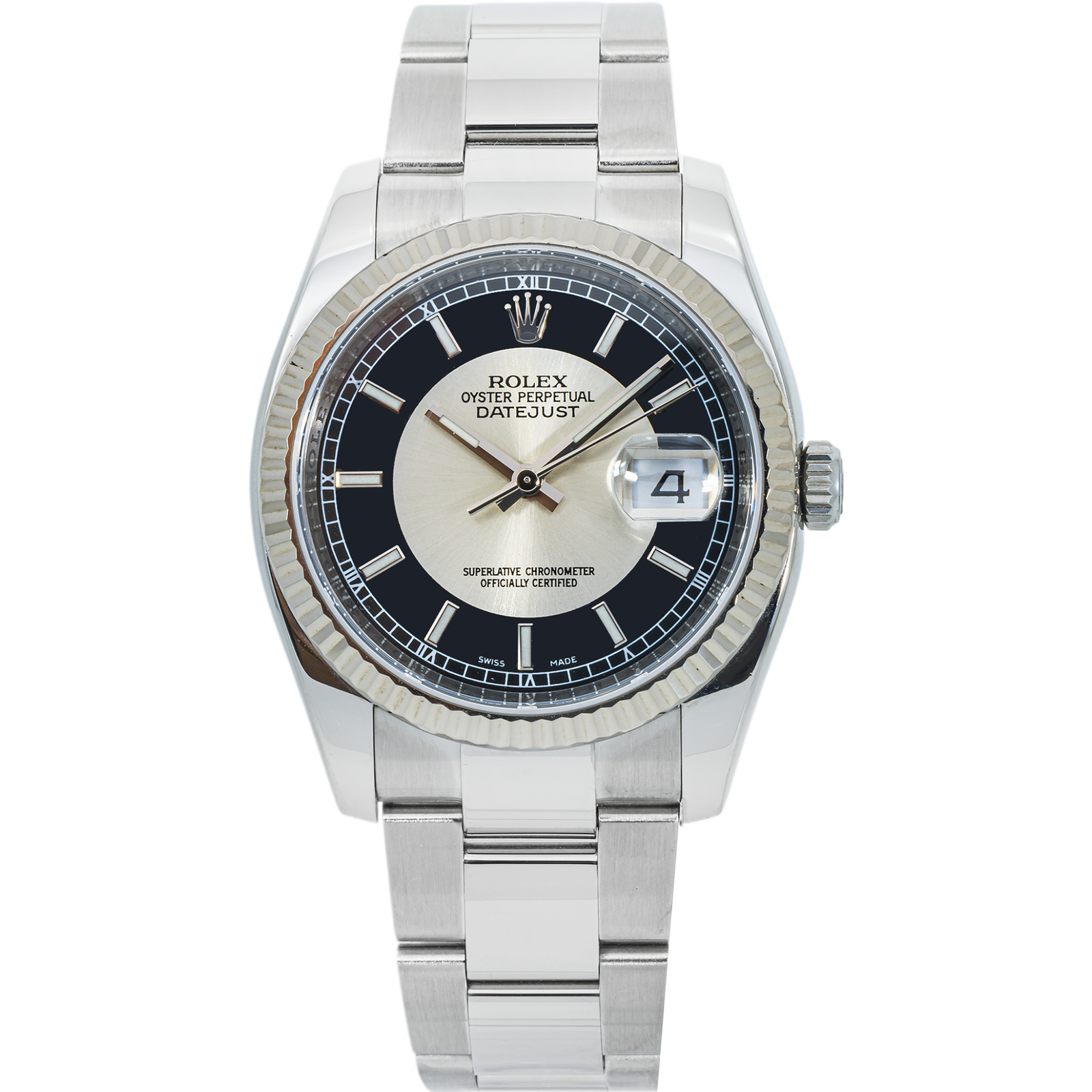 Pre-Owned-Rolex-Datejust-116234-Black-Silver-Dial-Oyster-Bracelet-36mm-JD-Watches-NY.png Rolex Datejust 116234 Black & Silver Dial Oyster Bracelet 36mm - Image 1