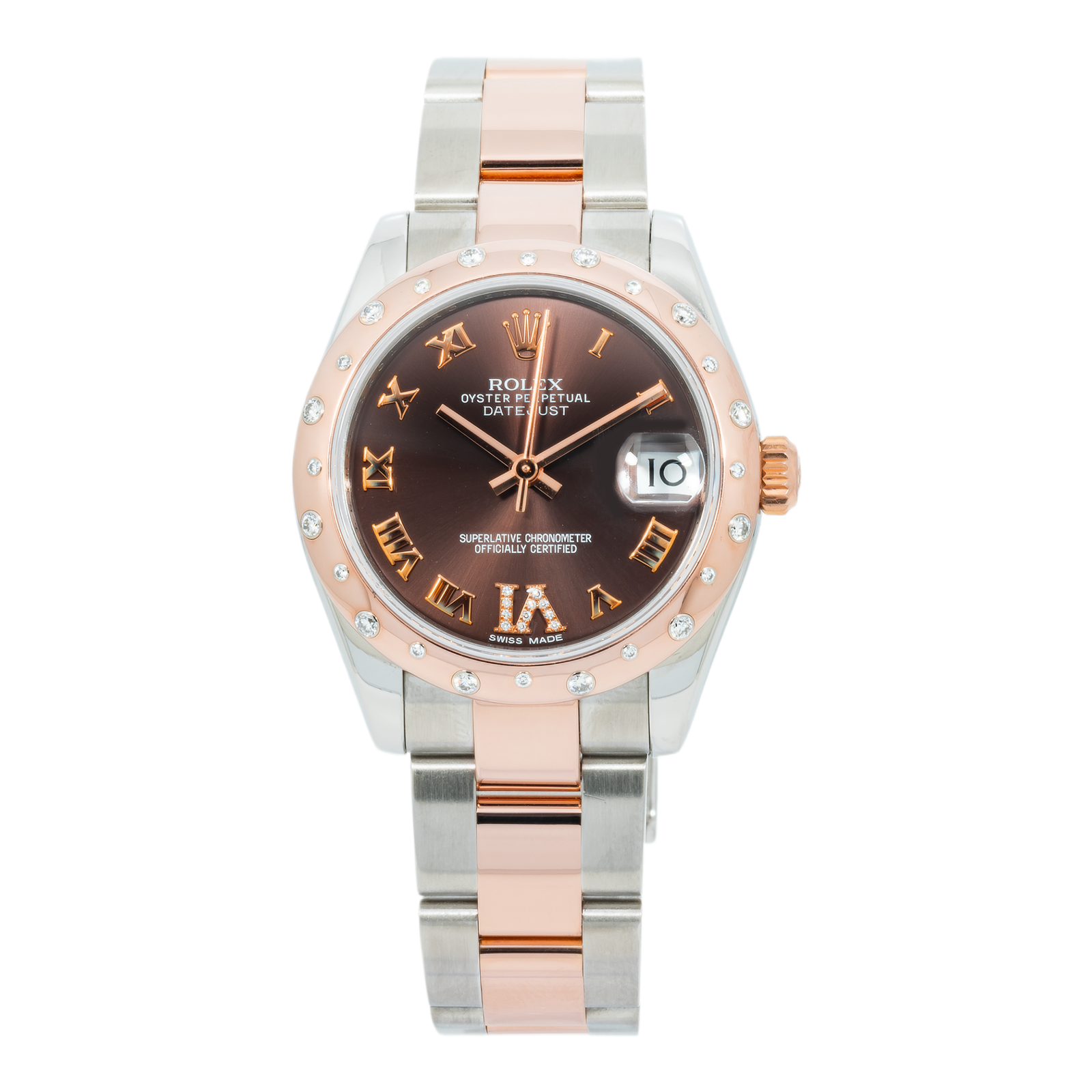 Pre-Owned-Rolex-Datejust-31mm-178341-Diamond-Bezel-Two-Tone-Stainless-Steel-18K-Rose-Gold-Oyster-Bracelet-JD-Watches-NY.png Rolex Datejust 31mm 178341 Diamond Bezel, Two Tone Stainless Steel & 18K Rose Gold Oyster Bracelet - Image 1