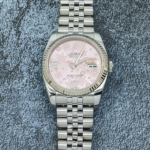 Rolex Datejust 36 116234 – Pink Floral Motif Arabic Dial, White Gold Fluted Bezel - Image 6