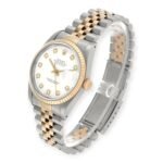 Rolex Datejust 36mm 16233  Steel Yellow Gold White Diamond Dial Mens Watch - Image 5
