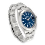 Rolex Datejust 41 Blue Dial Ref 126300 Smooth Bezel Steel Mens Watch - Image 5