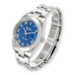 Rolex Datejust 41 Blue Roman Dial Ref 126300 Smooth Bezel Steel Mens Watch - Image 4
