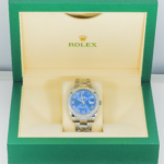 Rolex Datejust 41 Blue Roman Dial Ref 126300 Smooth Bezel Steel Mens Watch - Image 7